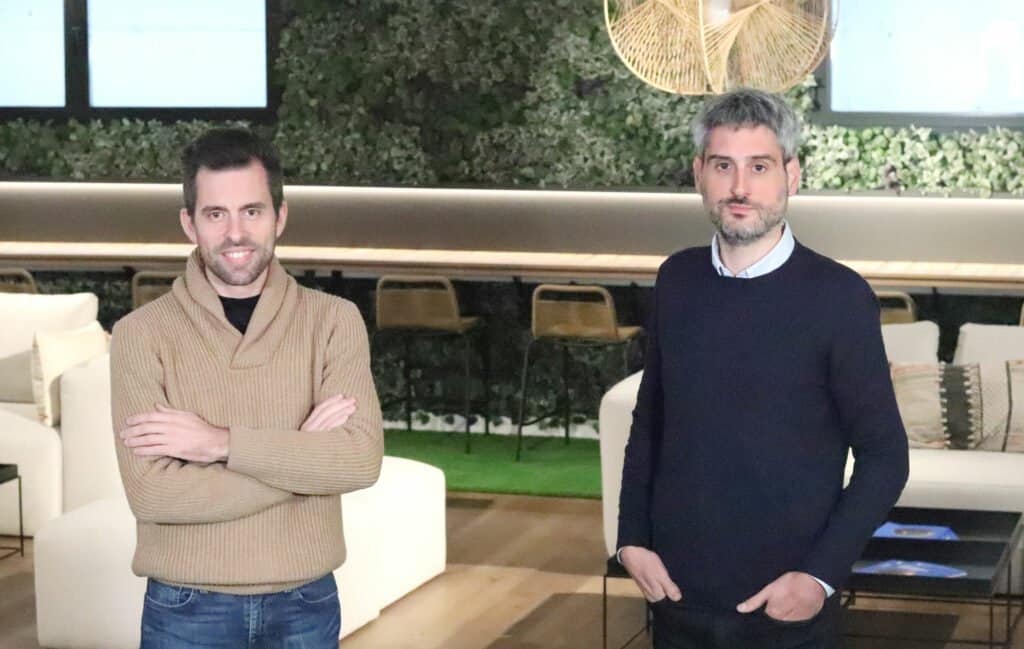 Imagen del nuevo director de Core Technologies de Veridas, Javier San Agustin, y del director del nuevo área de Business Intelligence & Innovation, Mikel Sanchez