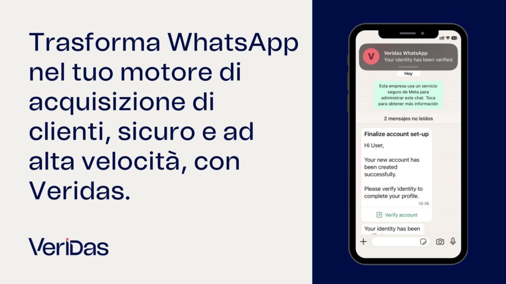 verifica dell'identità WhatsApp