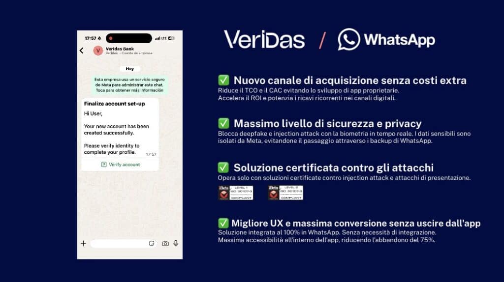 verifica dell'identità WhatsApp